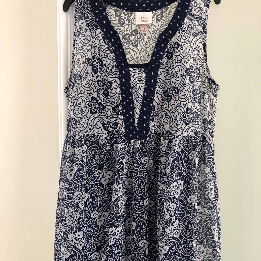 Knox Rose Navy and White Floral Dress